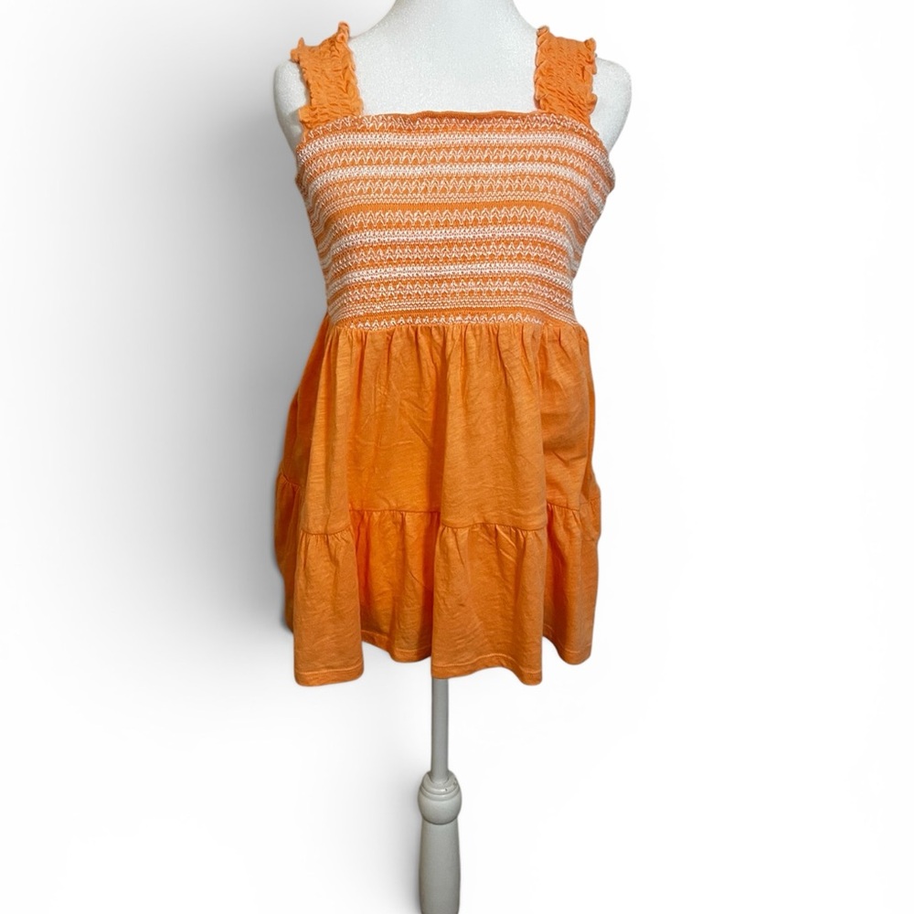 torrid Orange Smocked Tank Top
